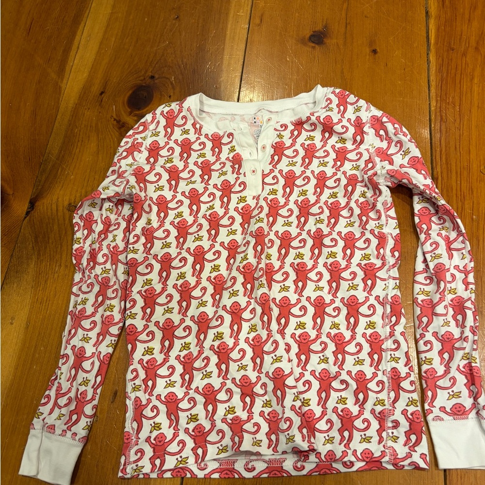 Roller Rabbit White Set with Pink Monkey Print